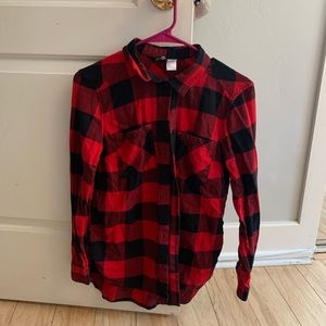 Divided red flannel